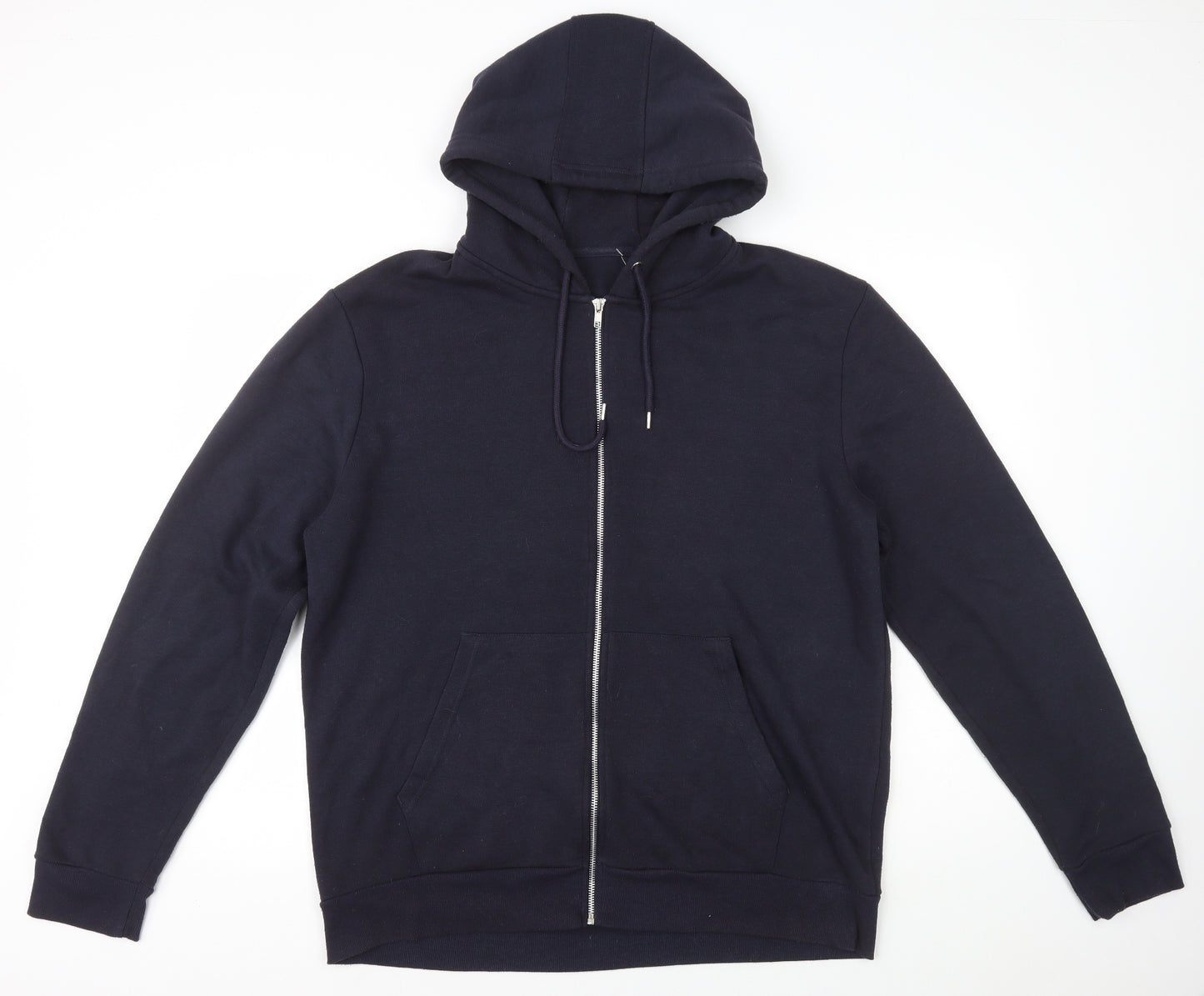 Peacocks Womens Blue Polyester Full Zip Hoodie Size XL Zip