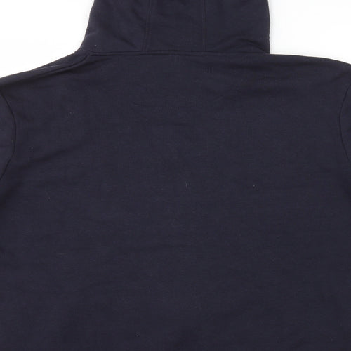 Peacocks Womens Blue Polyester Full Zip Hoodie Size XL Zip