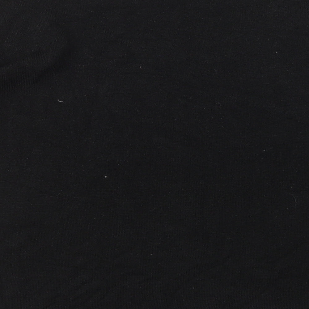 Atmosphere Womens Black Round Neck Acrylic Pullover Jumper Size 12 - Button Detail on Shoulder