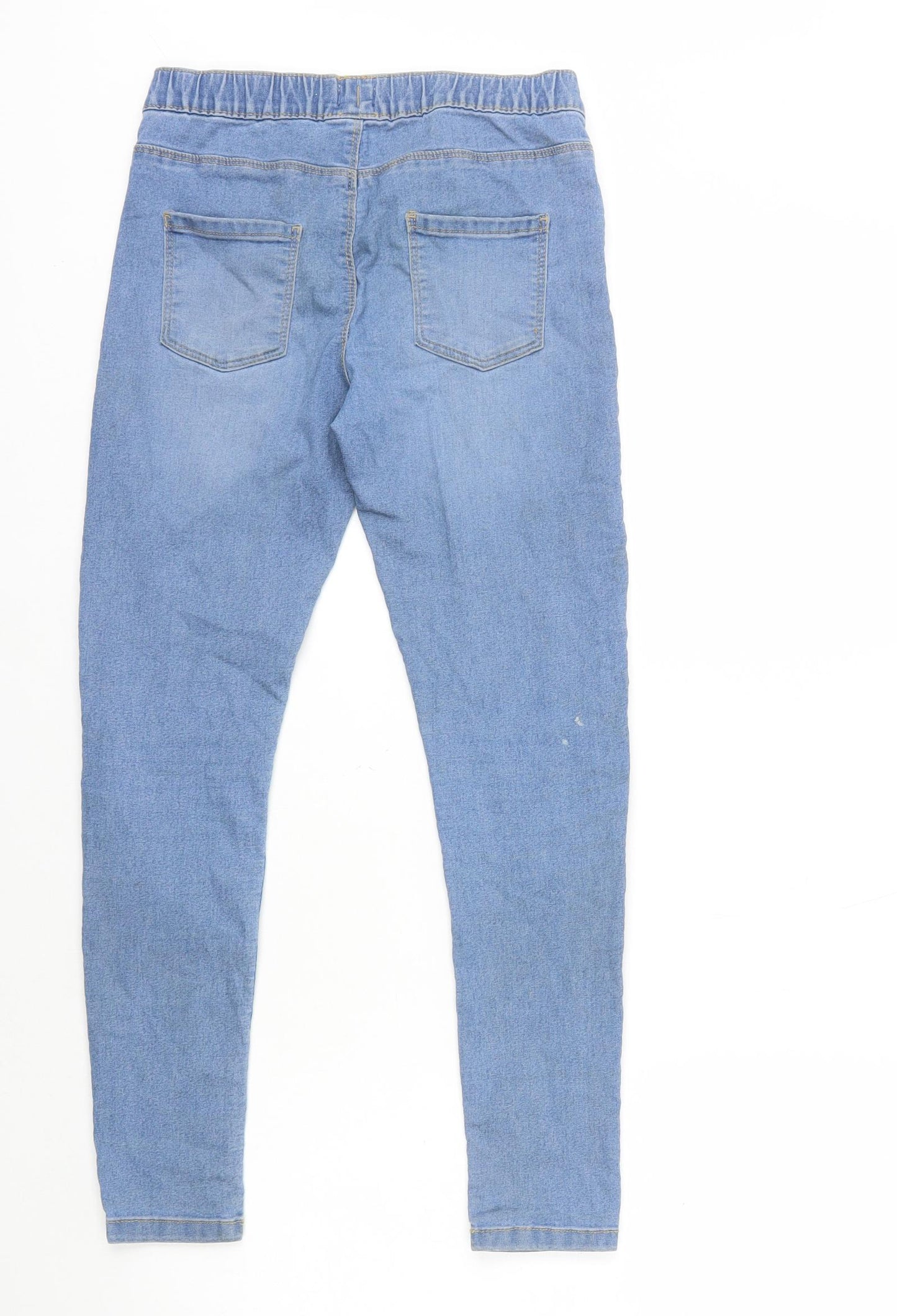 F&F Girls Blue Cotton Skinny Jeans Size 10-11 Years L23 in Regular