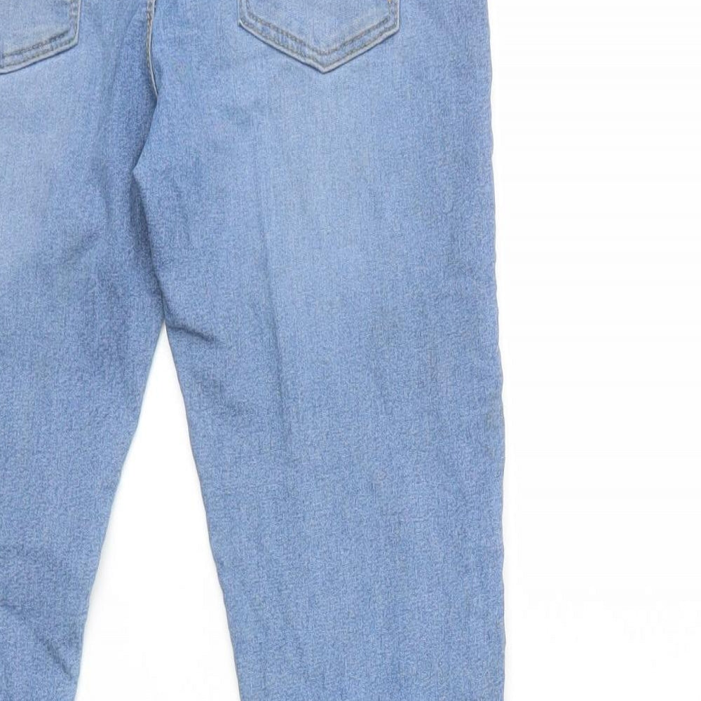 F&F Girls Blue Cotton Skinny Jeans Size 10-11 Years L23 in Regular
