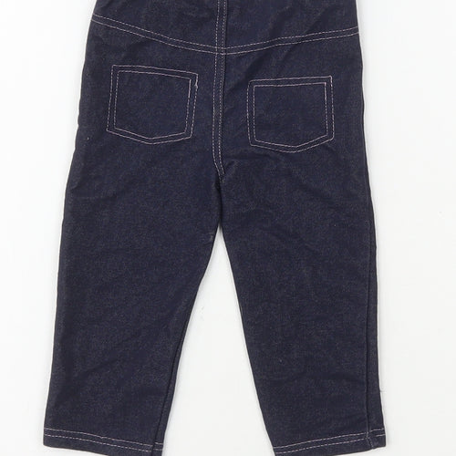 Babyworks Girls Blue Cotton Capri Leggings Size 12 Months Pullover