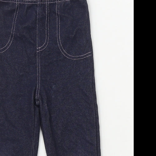 Babyworks Girls Blue Cotton Capri Leggings Size 12 Months Pullover