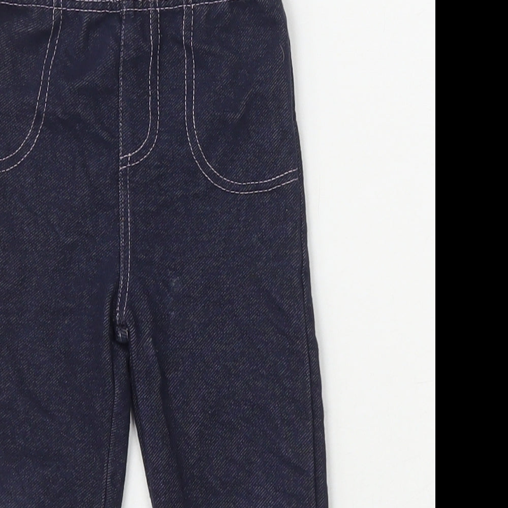 Babyworks Girls Blue Cotton Capri Leggings Size 12 Months Pullover
