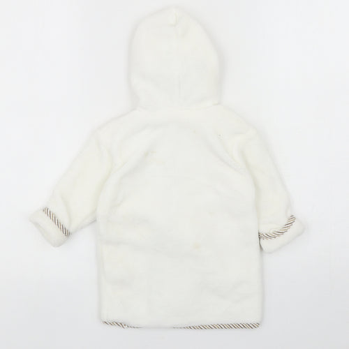 Preworn Baby Ivory Polyester Kimono Robe Size 12-18 Months Tie - Bear
