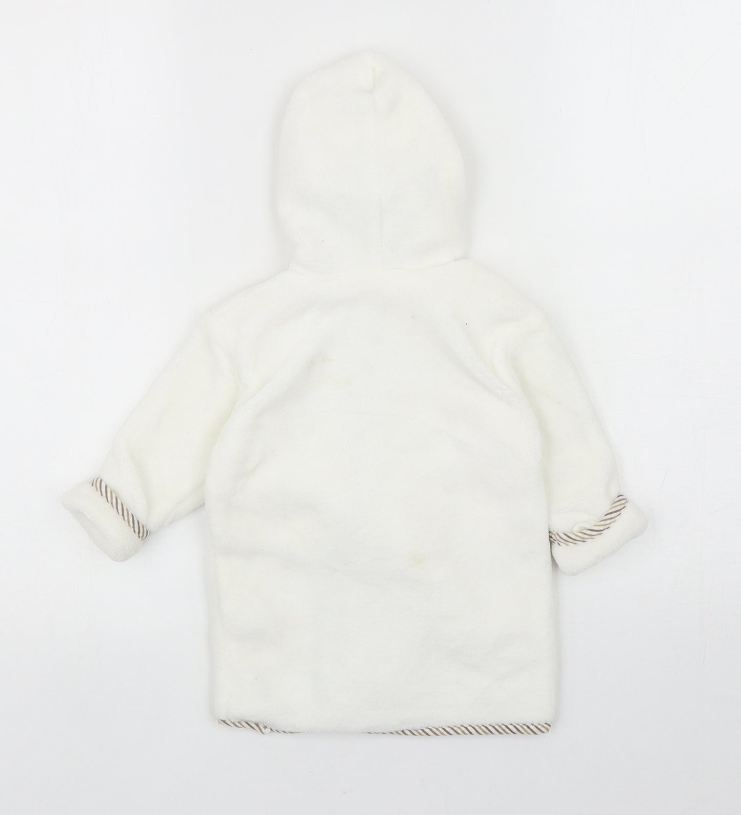 Preworn Baby Ivory Polyester Kimono Robe Size 12-18 Months Tie - Bear