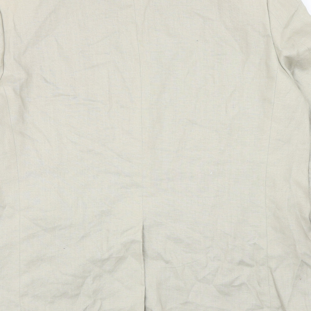 Debenhams Mens Beige Linen Jacket Blazer