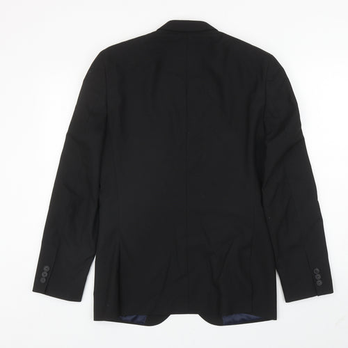 NEXT Mens Black Polyester Jacket Blazer