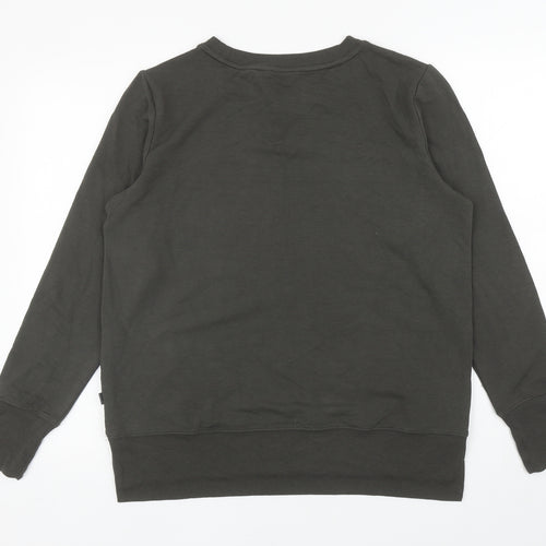 MONDETTA Womens Green Polyester Pullover Sweatshirt Size M Pullover