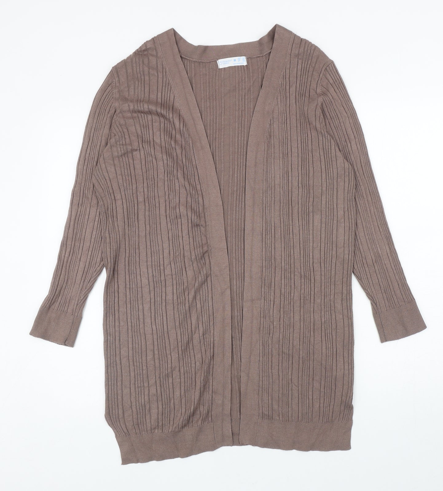 Primark Womens Brown V-Neck Viscose Cardigan Jumper Size M