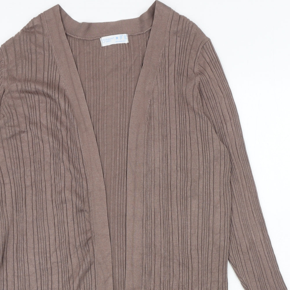 Primark Womens Brown V-Neck Viscose Cardigan Jumper Size M