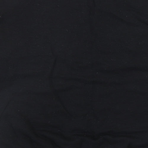 Topshop Womens Black Polyester Pullover Sweatshirt Size L Pullover