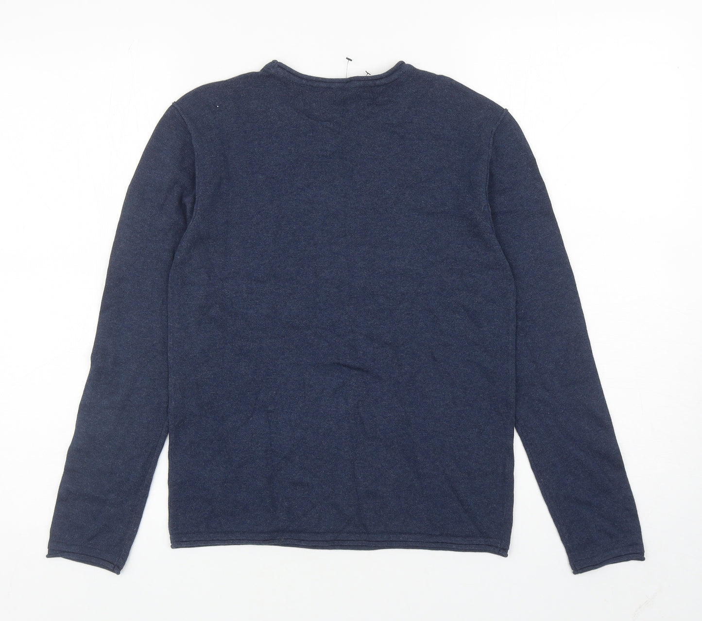 Primark Boys Blue Round Neck Cotton Pullover Jumper Size 10-11 Years Pullover