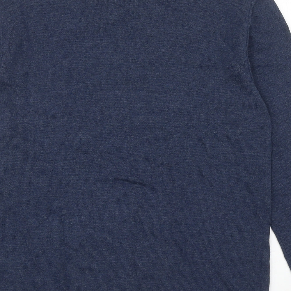 Primark Boys Blue Round Neck Cotton Pullover Jumper Size 10-11 Years Pullover