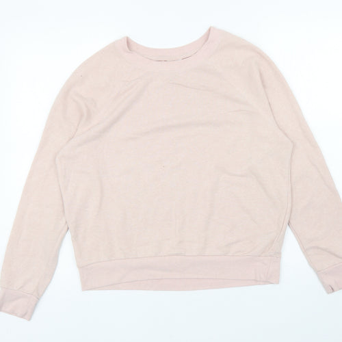 Divided Womens Pink Polyester Pullover Sweatshirt Size M Pullover