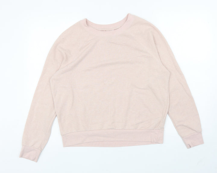 Divided Womens Pink Polyester Pullover Sweatshirt Size M Pullover