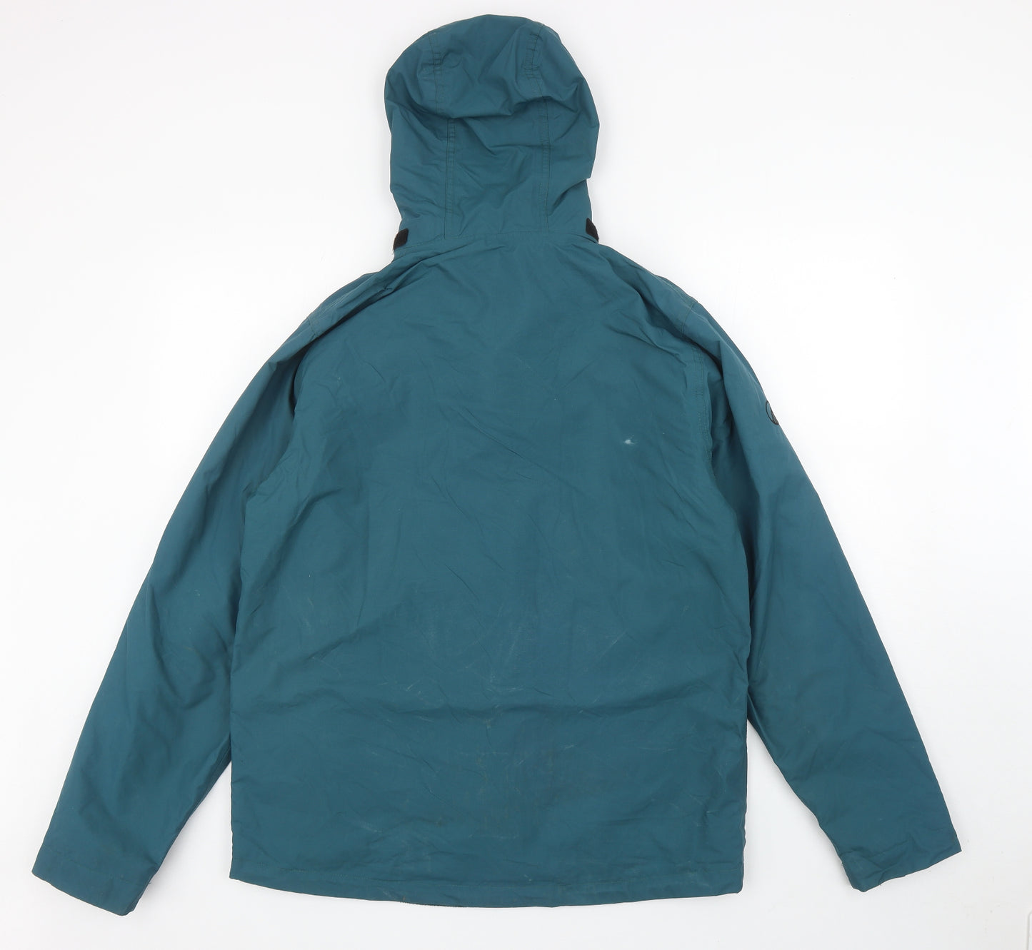 North Ridge Mens Green Rain Coat Coat Size M Zip
