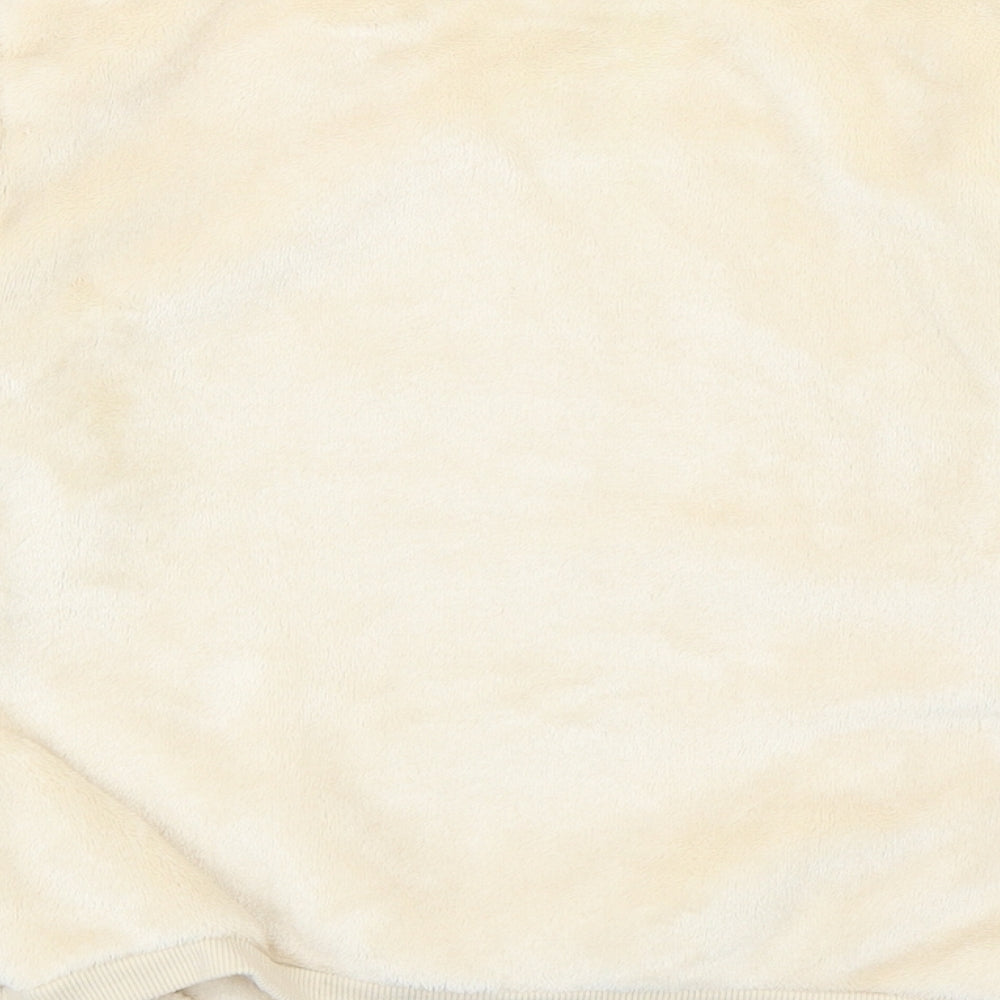 H&M Girls Beige 100% Polyester Top Lounge Set Size 4-5 Years Pullover - Unicorn
