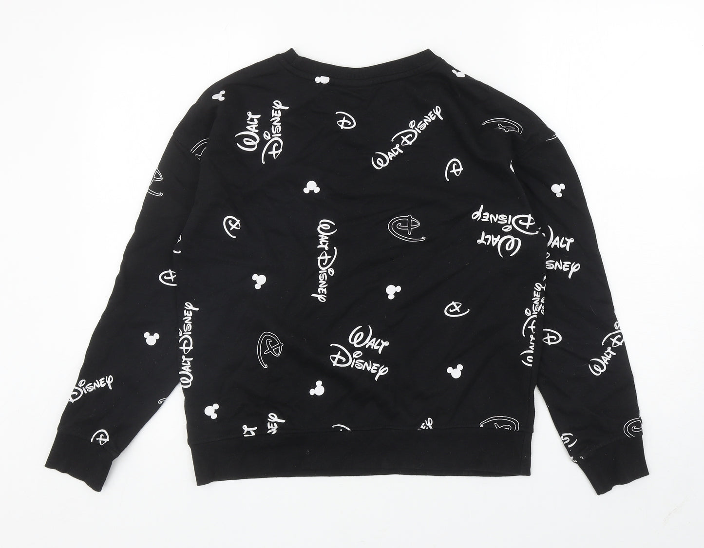 Primark Womens Blue Geometric Cotton Pullover Sweatshirt Size XS Pullover - Disney