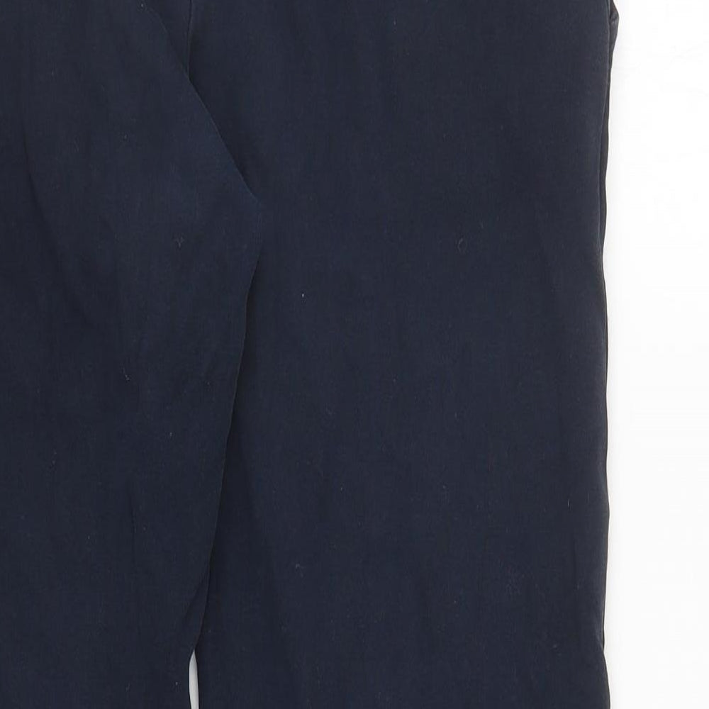 Maine Womens Blue Cotton Sweatpants Trousers Size 12 L27 in Regular Drawstring