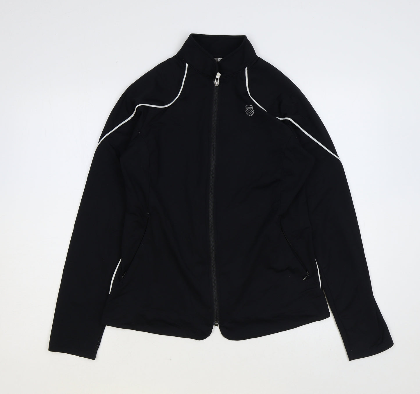 K-Swiss Womens Black Jacket Size 12 Zip
