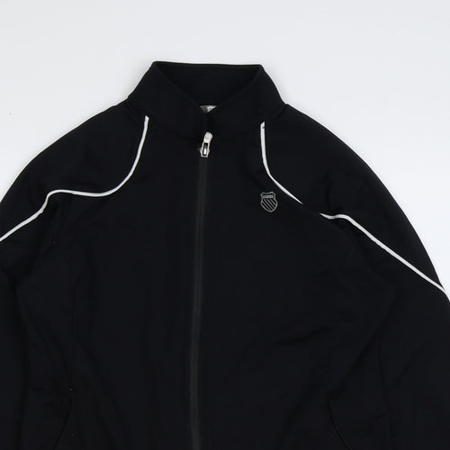 K-Swiss Womens Black Jacket Size 12 Zip