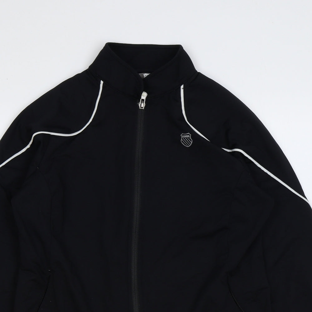 K-Swiss Womens Black Jacket Size 12 Zip
