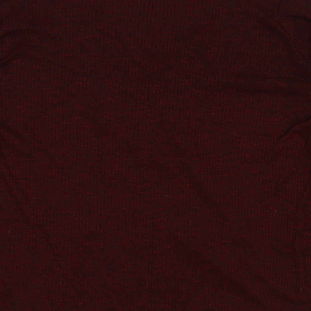 George# Womens Red V-Neck Viscose Pullover Jumper Size 20