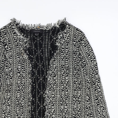 Atmosphere Womens Black Geometric Jacket Size 12