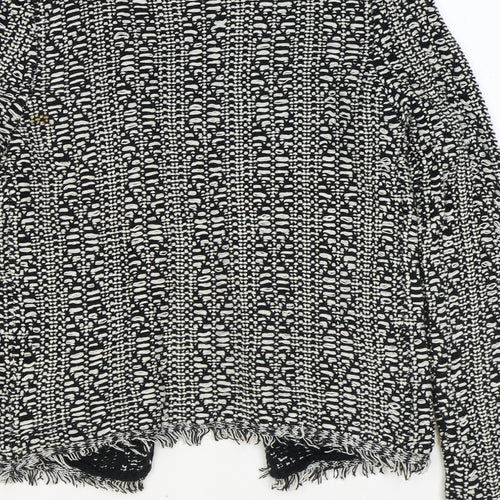 Atmosphere Womens Black Geometric Jacket Size 12