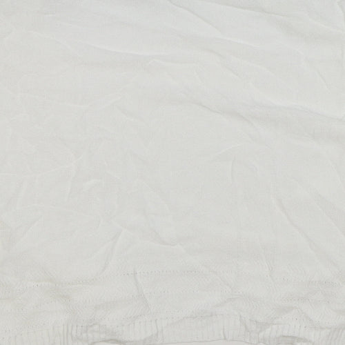Marks and Spencer Womens White V-Neck Viscose Cardigan Jumper Size 14