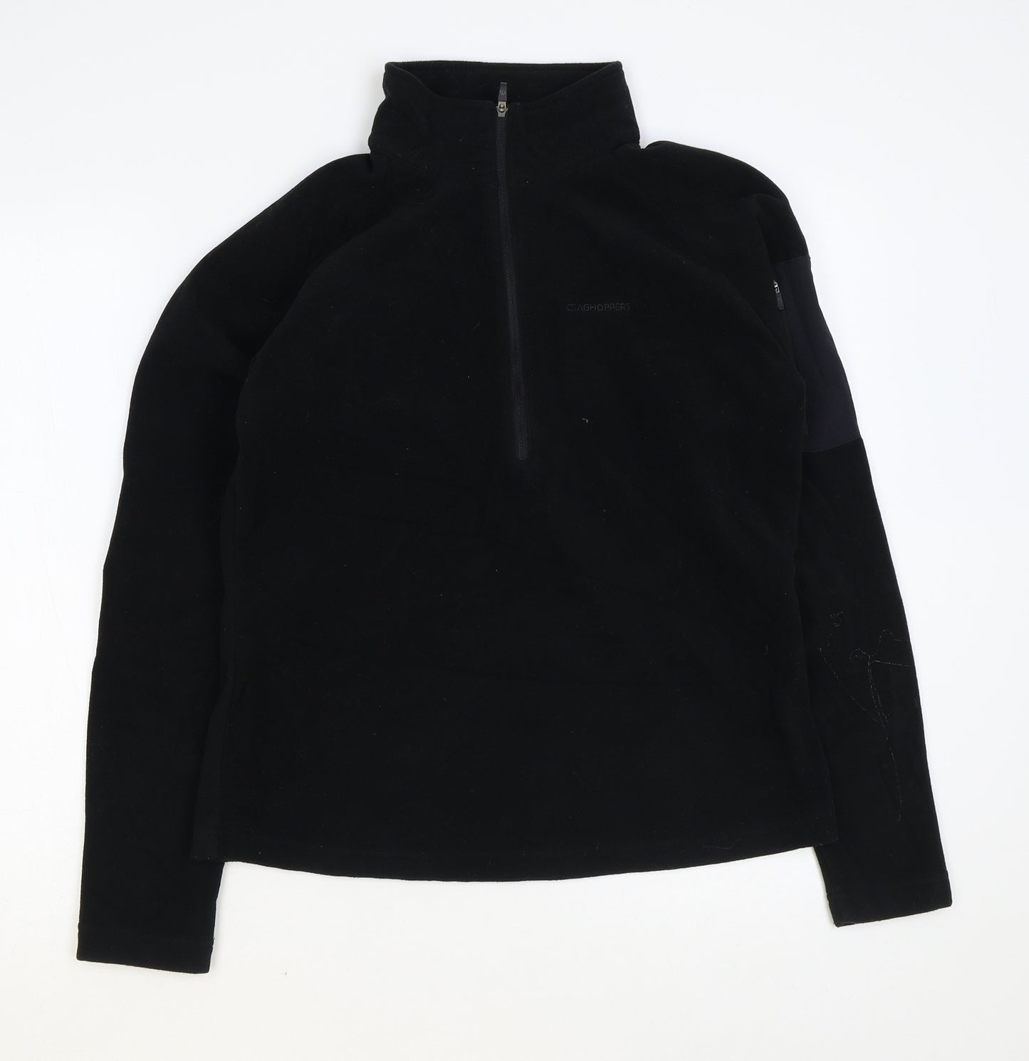 Craghoppers Womens Black Polyester Pullover Sweatshirt Size 14 Zip
