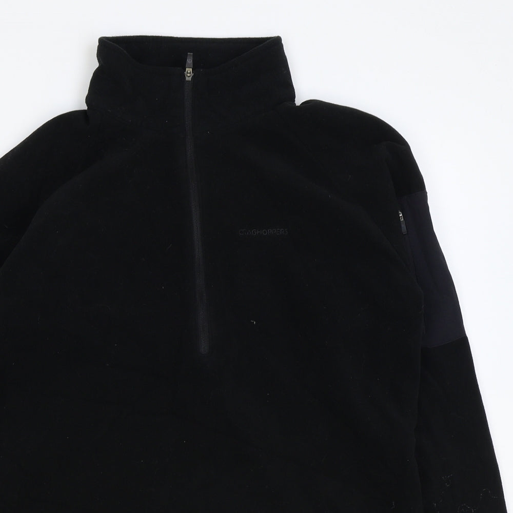 Craghoppers Womens Black Polyester Pullover Sweatshirt Size 14 Zip