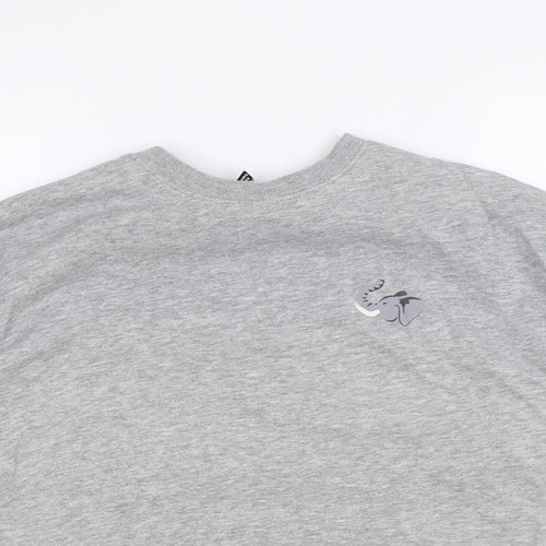 New Look Womens Grey Cotton Pullover Sweatshirt Size M Pullover