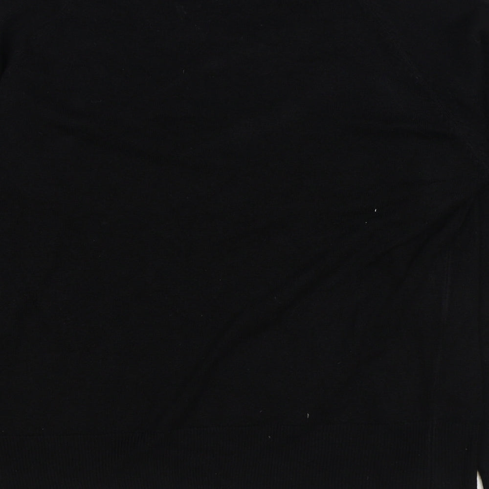 Originals Womens Black Round Neck Acrylic Pullover Jumper Size 16