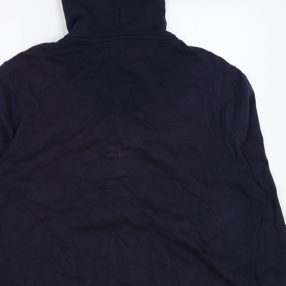 Nutmeg Mens Blue Cotton Full Zip Hoodie Size 2XL
