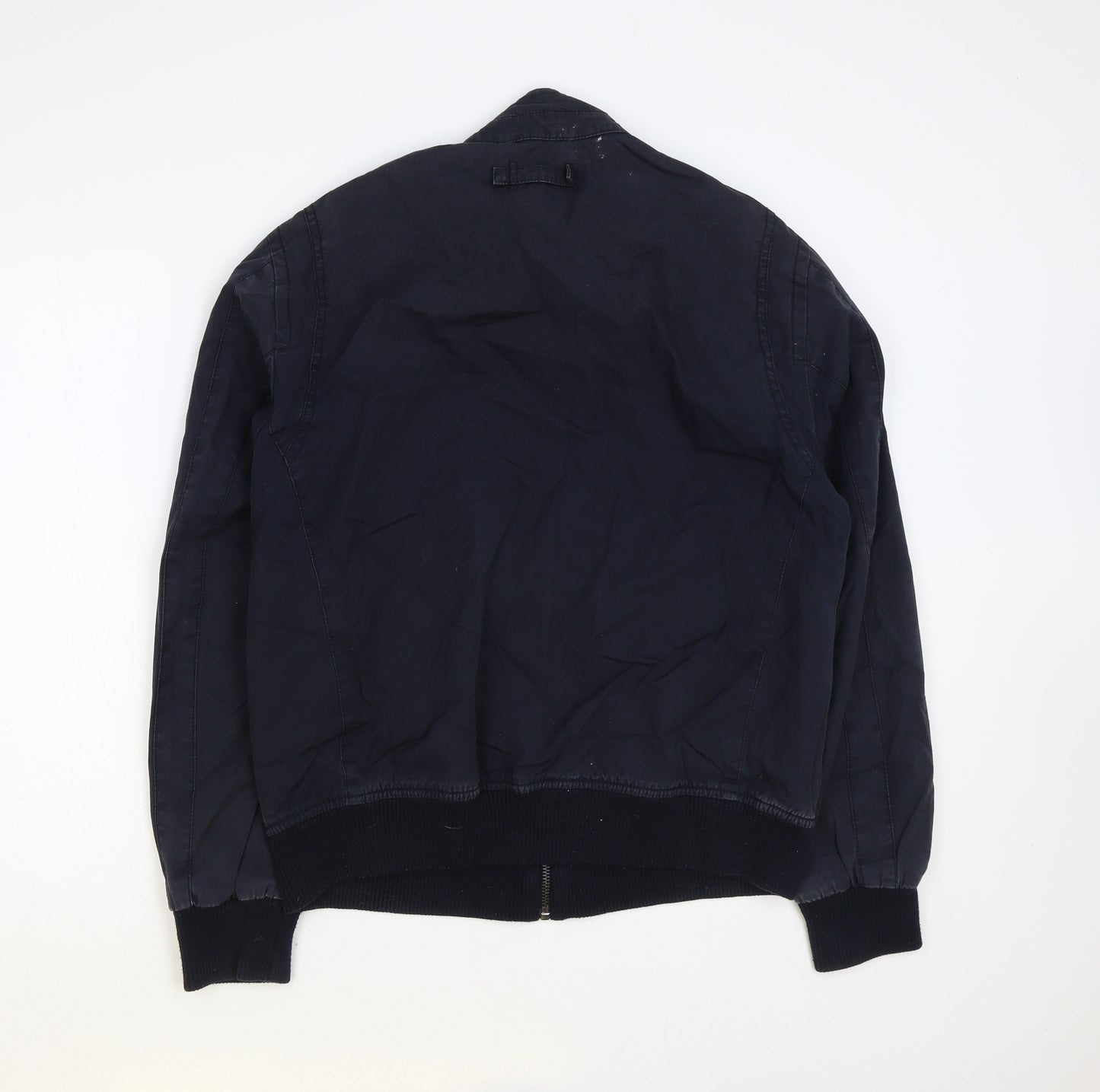 Jasper Conran Mens Blue Bomber Jacket Jacket Size S Zip