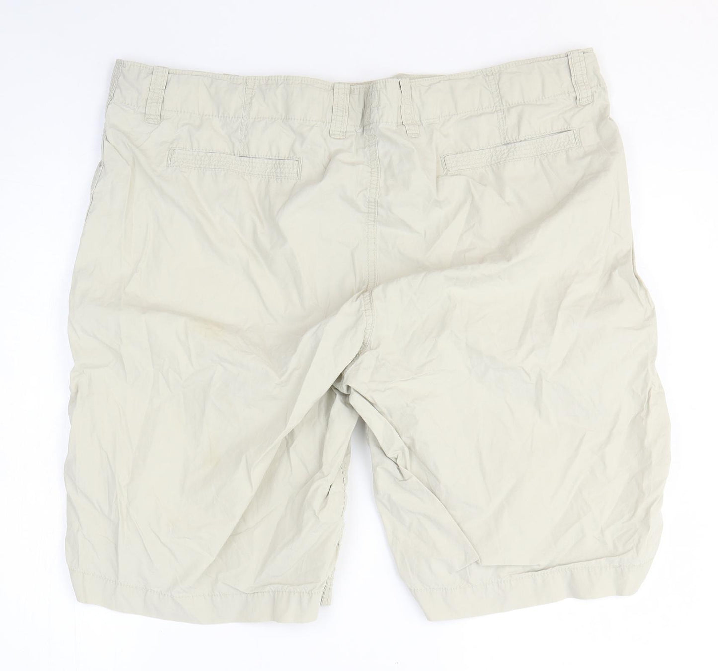 Gap Mens Beige Cotton Cargo Shorts Size 40 in L11 in Regular Zip