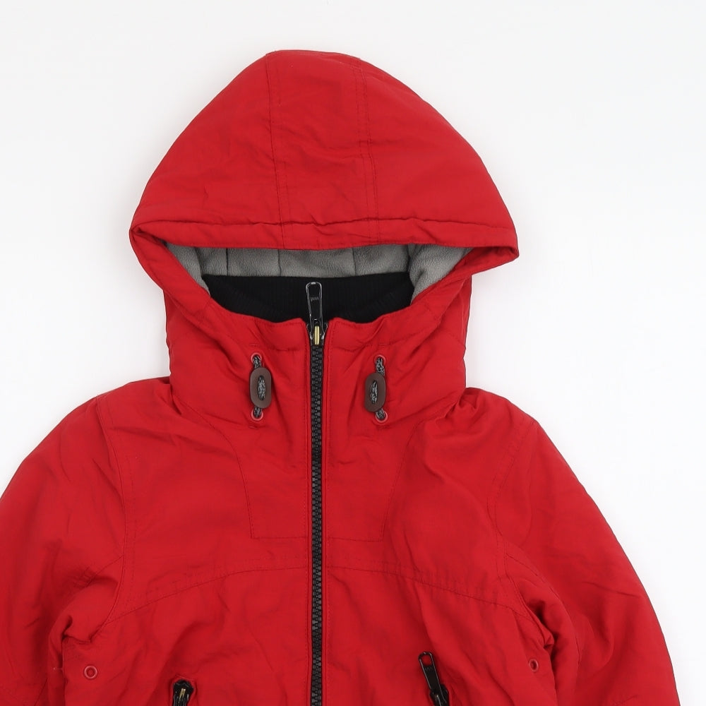 NEXT Boys Red Jacket Coat Size 5 Years Zip