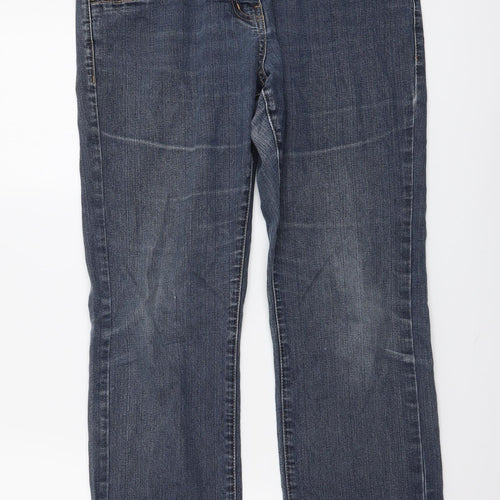 George Womens Blue Cotton Skinny Jeans Size 12 L27 in Regular Button