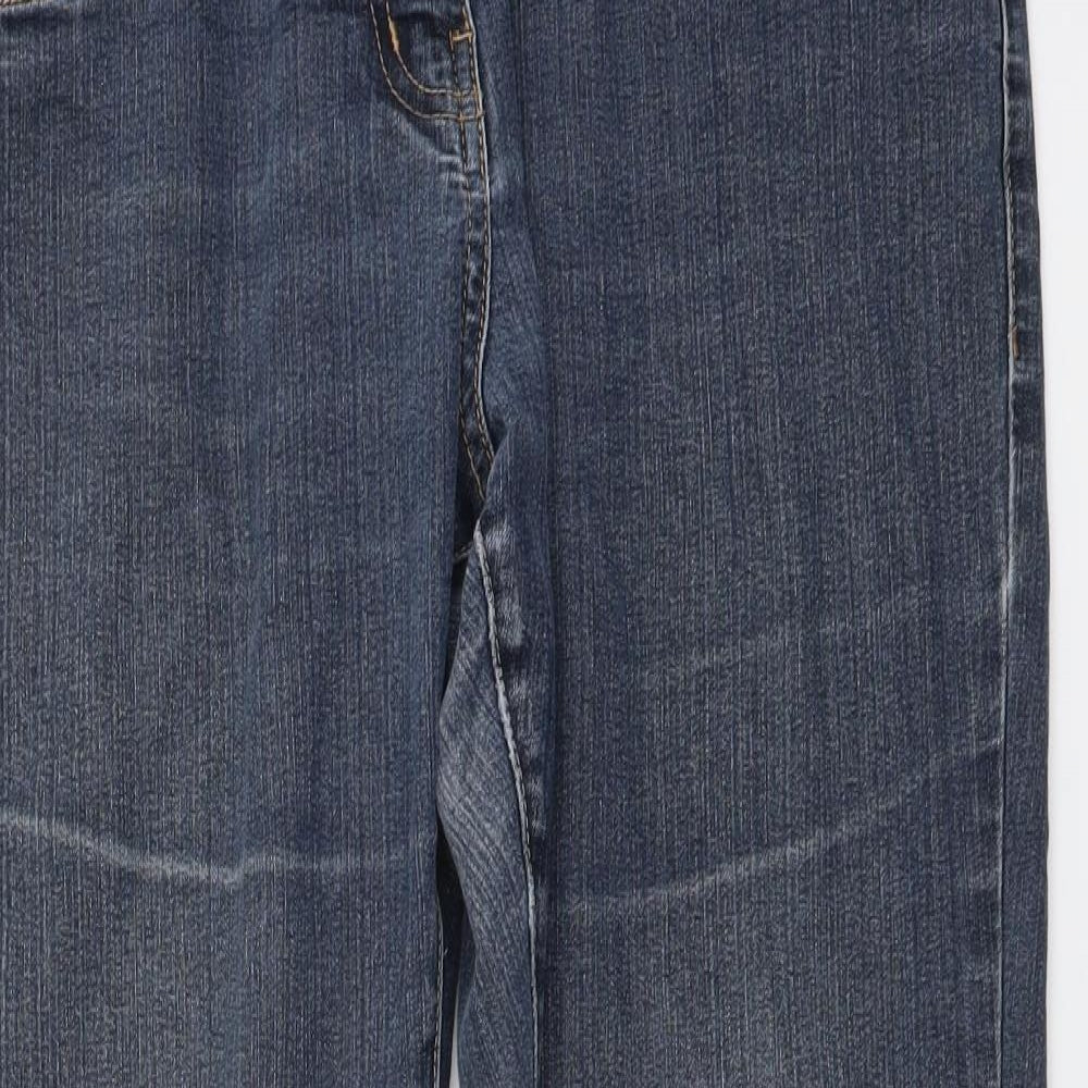George Womens Blue Cotton Skinny Jeans Size 12 L27 in Regular Button