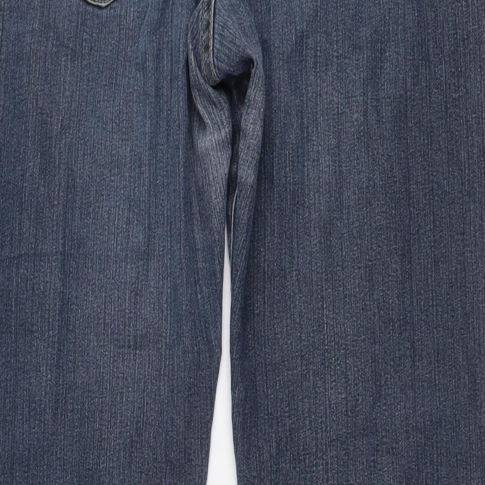 George Womens Blue Cotton Skinny Jeans Size 12 L27 in Regular Button