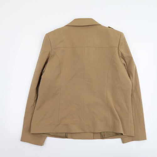 Wardrobe Essentials Womens Beige Jacket Size 18 Zip