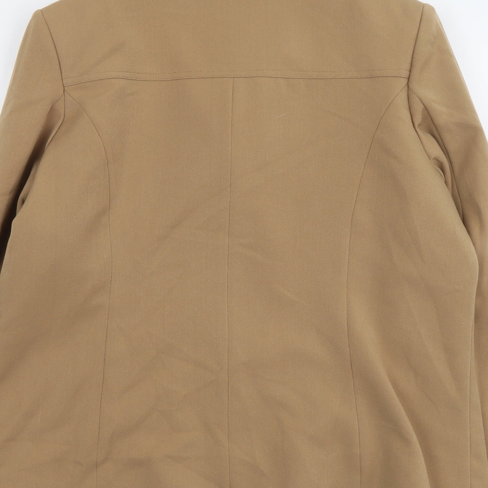 Wardrobe Essentials Womens Beige Jacket Size 18 Zip