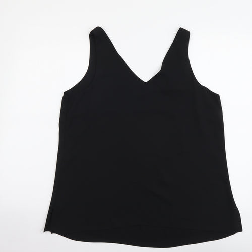 Wallis Womens Black Polyester Camisole Tank Size 14 V-Neck