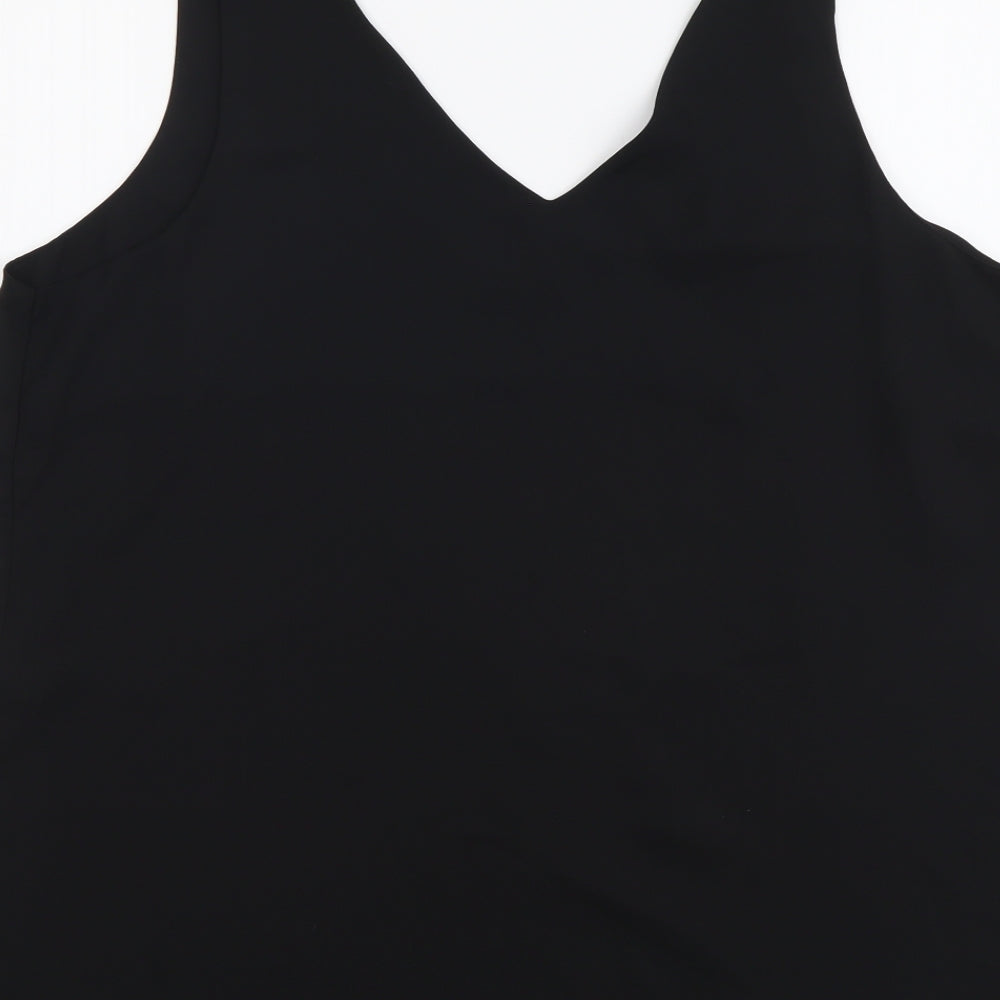 Wallis Womens Black Polyester Camisole Tank Size 14 V-Neck