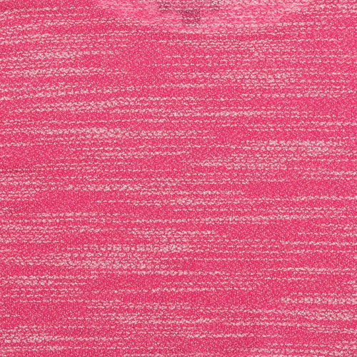 Saloos Womens Pink Polyester Basic Blouse Size 14 Boat Neck