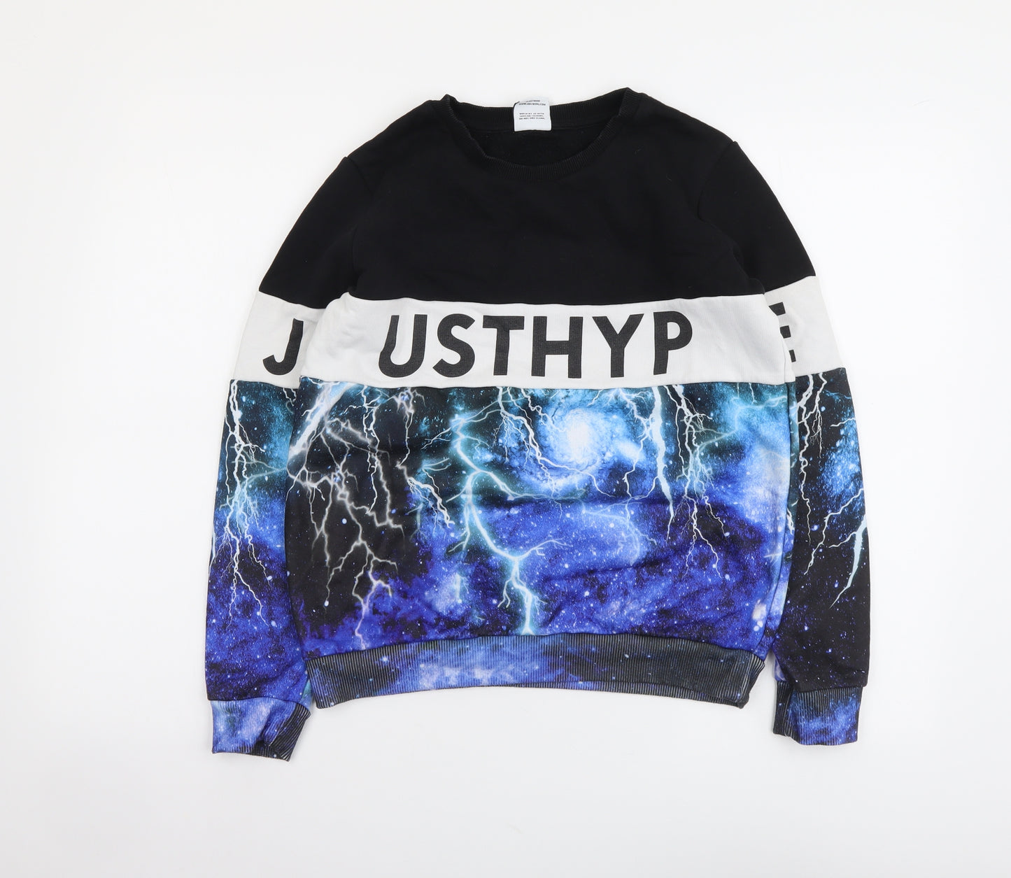 Hype Boys Multicoloured Geometric Cotton Pullover Sweatshirt Size 13 Years Pullover