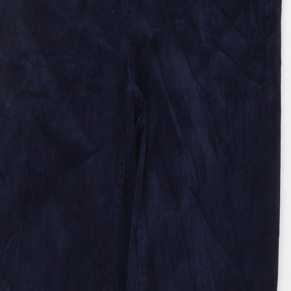 Marks and Spencer Womens Blue Cotton Straight Jeans Size 8 L29 in Regular Button