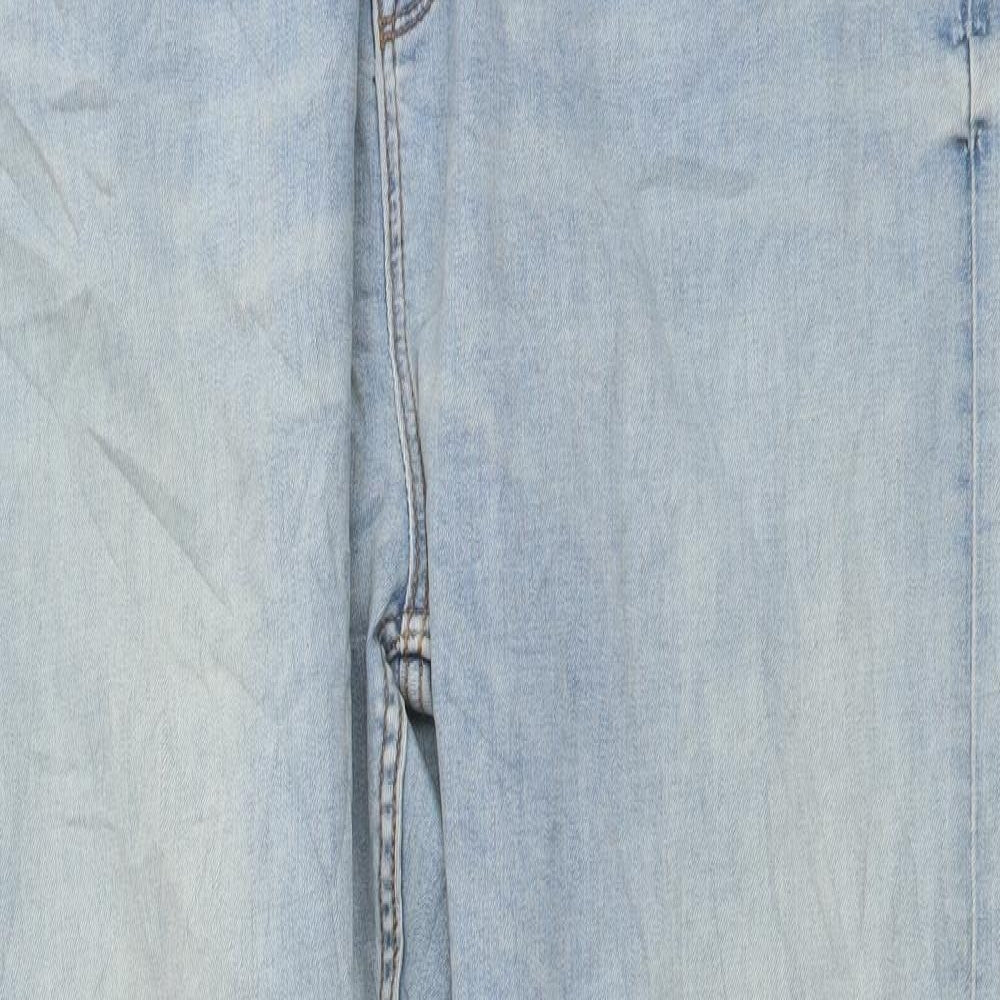 Marks and Spencer Womens Blue Cotton Skinny Jeans Size 20 L27 in Regular Button